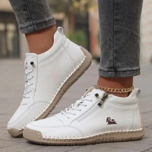 Bottines Cuir Femme Fermeture Éclair Confort et Style