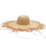 Paille Été Femme Bord Effiloché