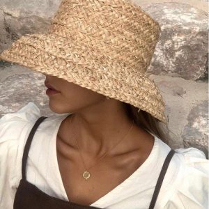 Chapeau d'été femme protection UV large bord élégant