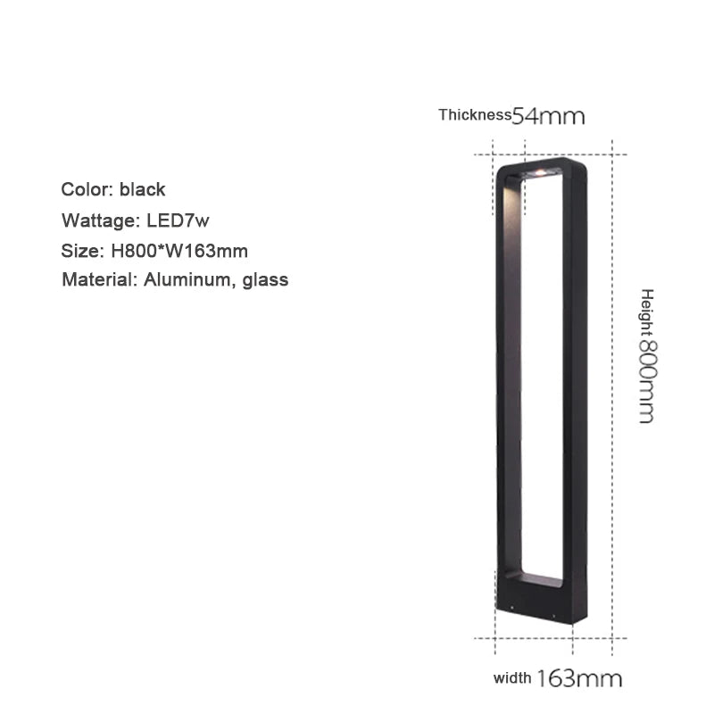 Luminaire extérieur LED aluminium design pour jardin – Image 3