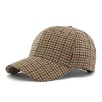 Casquette Carreaux Ajustable Homme Femme Style Rétro