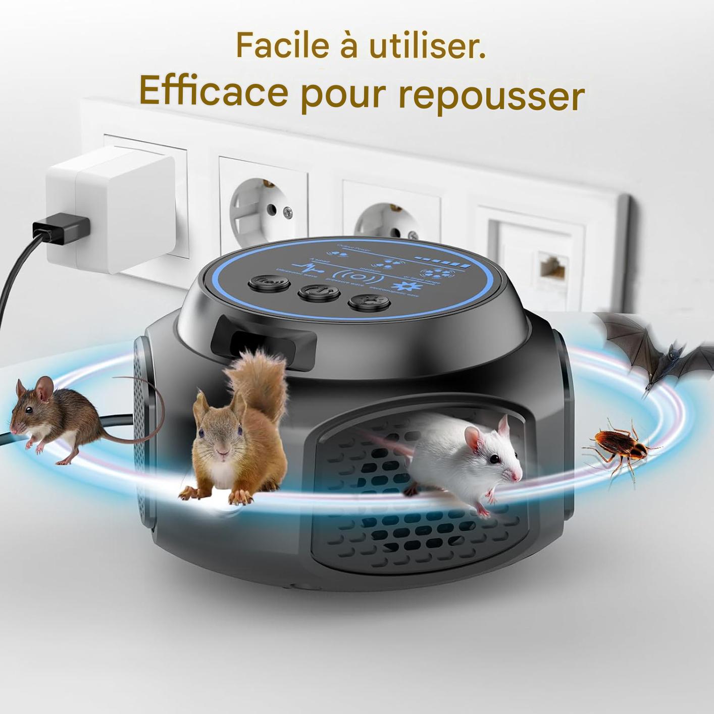 Répulsif ultrasonique rongeurs sans produit chimique 300m² – Image 9