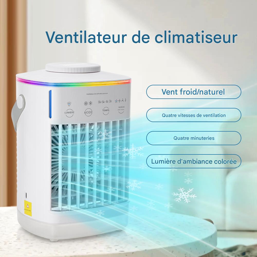 Mini Climatiseur Portable USB 3-en-1 | Silencieux Économe – Image 2