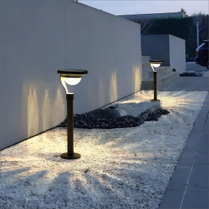 Borne LED Solaire Extérieur Balisage Allée Jardin
