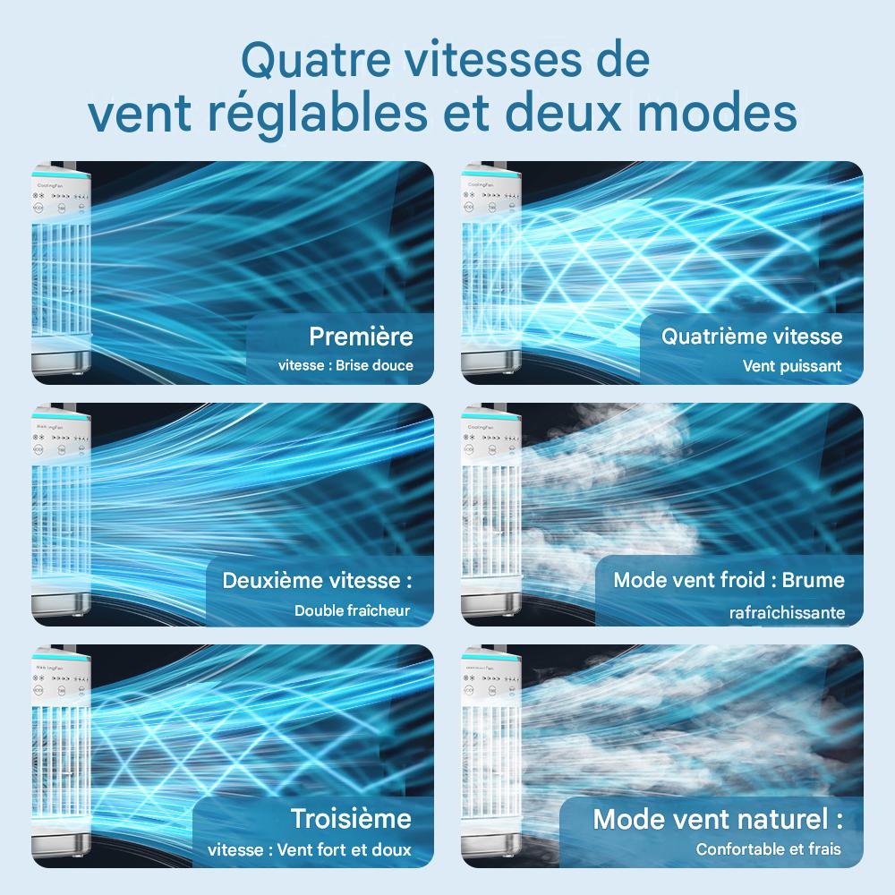 Mini Climatiseur Portable USB 3-en-1 | Silencieux Économe – Image 6