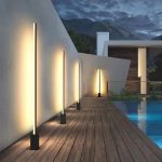 Balise jardin LED aluminium noir IP65