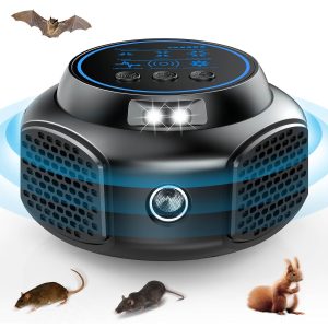 Répulsif ultrasonique rongeurs sans produit chimique 300m²