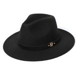 Chapeau Fedora Daim Ajustable Élégance Mixte