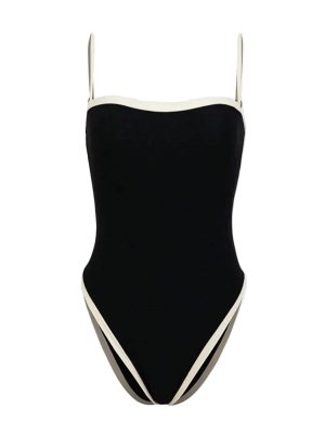 Maillot de bain noir femme maintien plage piscine