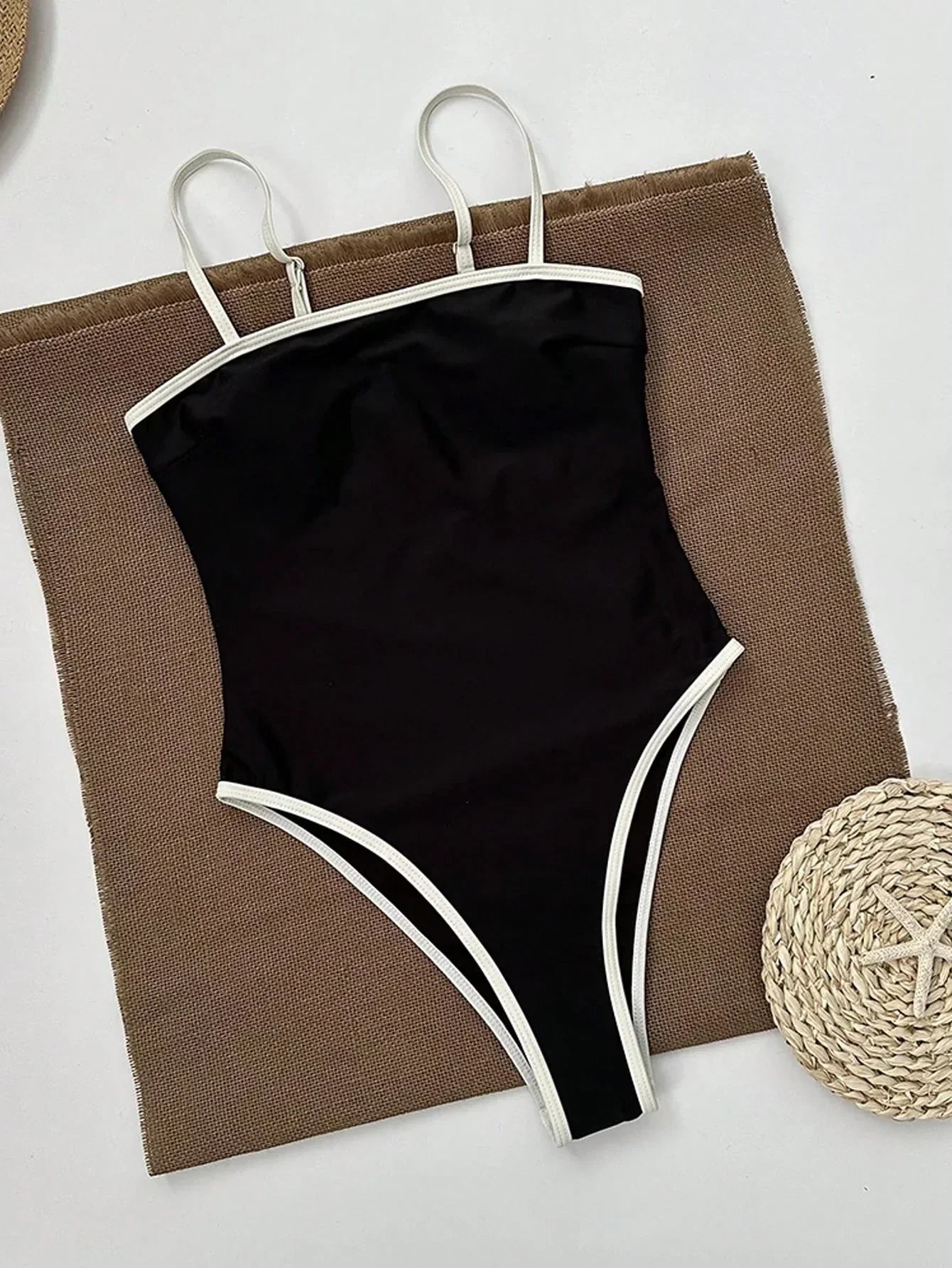Maillot de bain noir femme maintien plage piscine – Image 4