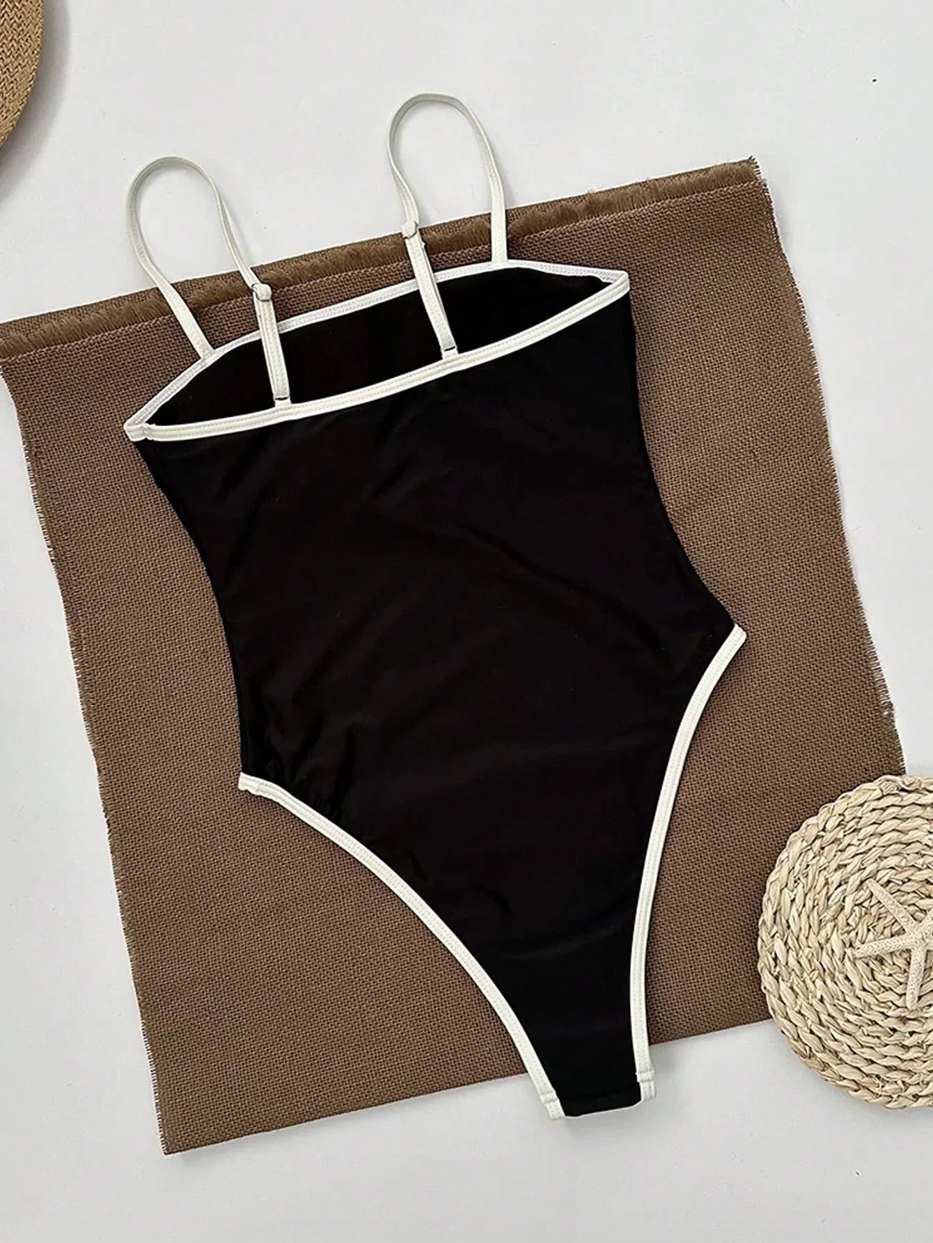 Maillot de bain noir femme maintien plage piscine – Image 5