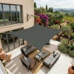 Voile d’Ombrage Rectangulaire Anthracite Anti-UV Extérieur Durable