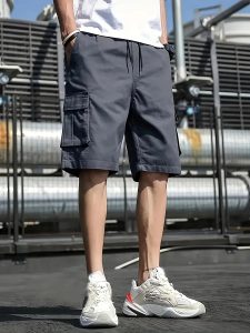Short Homme Cargo Confortable Activités Plein Air