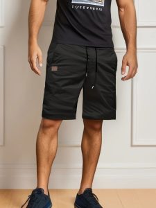 Short Cargo Homme Ceinture Souple Poches Multiples Loisirs Estivaux