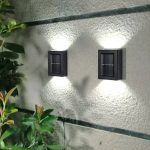 Lampe Solaire Murale LED Jardin Étanche IP65