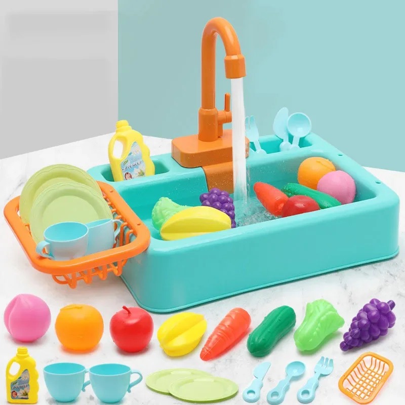 Kit Jouet Cuisine Enfant Robinet Eau Fonctionnel – Image 4