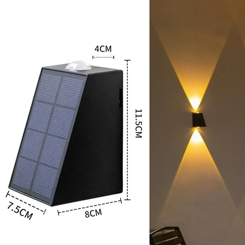 Applique Murale Solaire LED Extérieur Balisage Façade – Image 9