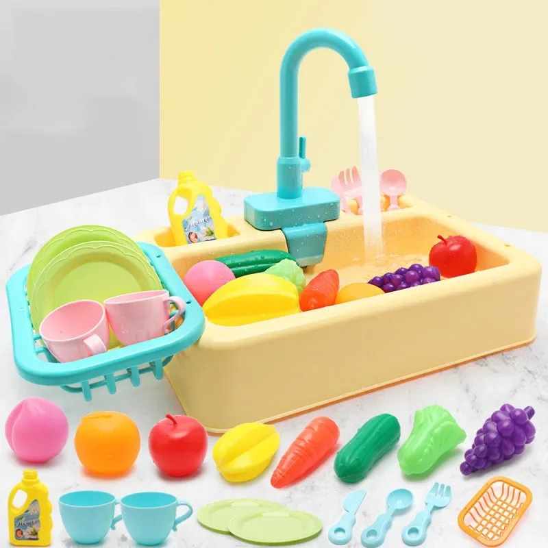 Kit Jouet Cuisine Enfant Robinet Eau Fonctionnel – Image 3