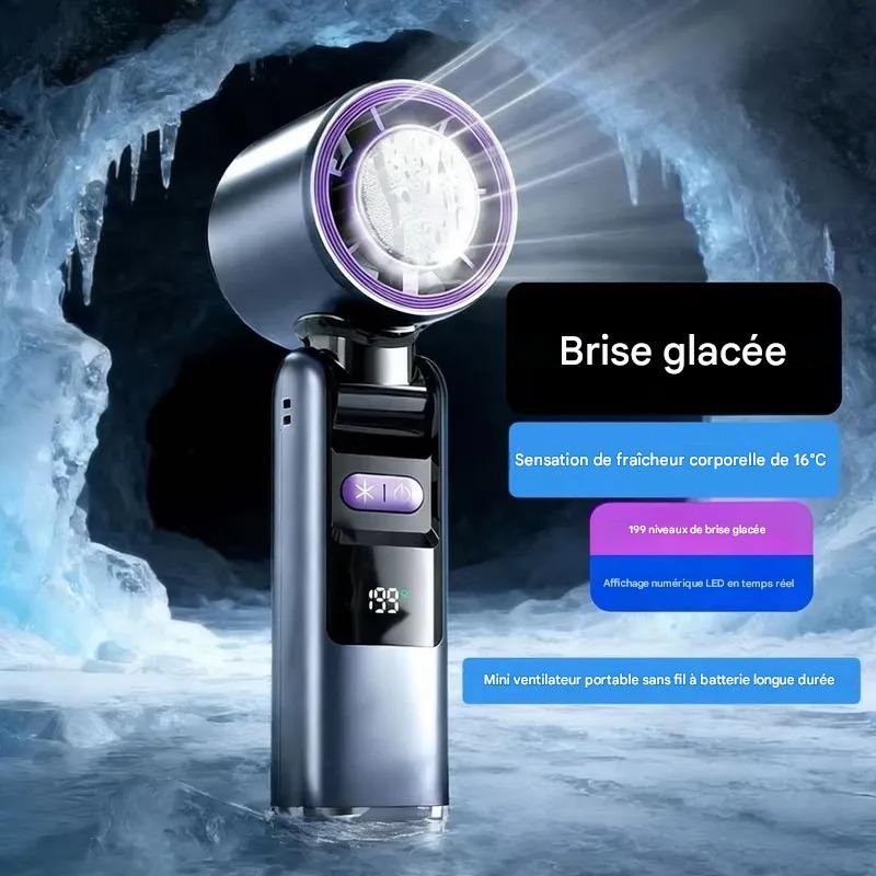 Ventilateur portable pliable 100 vitesses USB-C – Image 7