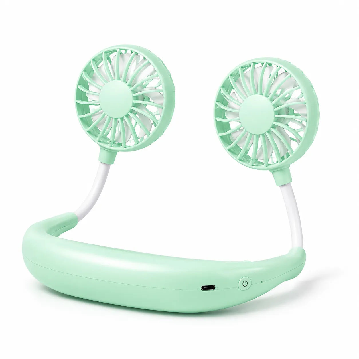 Ventilateur de cou mains libres têtes 360° Type-C – Image 2