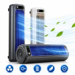 Ventilateur portable rechargeable 2000mAh mural et bureau