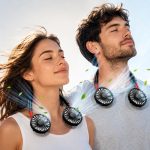 Ventilateur de cou mains libres têtes 360° Type-C