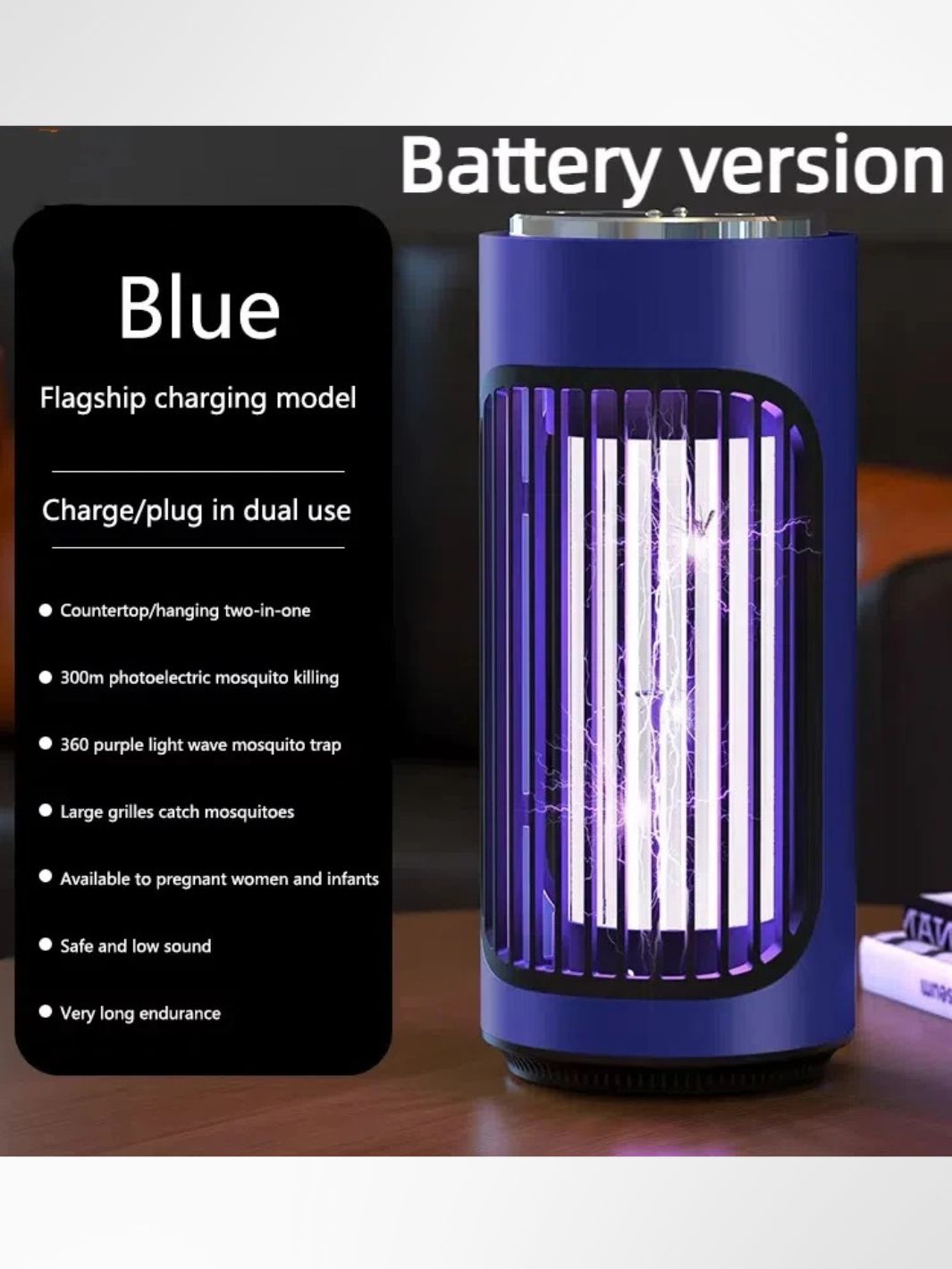 Lampe Anti-Moustique Électrique UV Intérieur Extérieur Silencieuse – Image 6