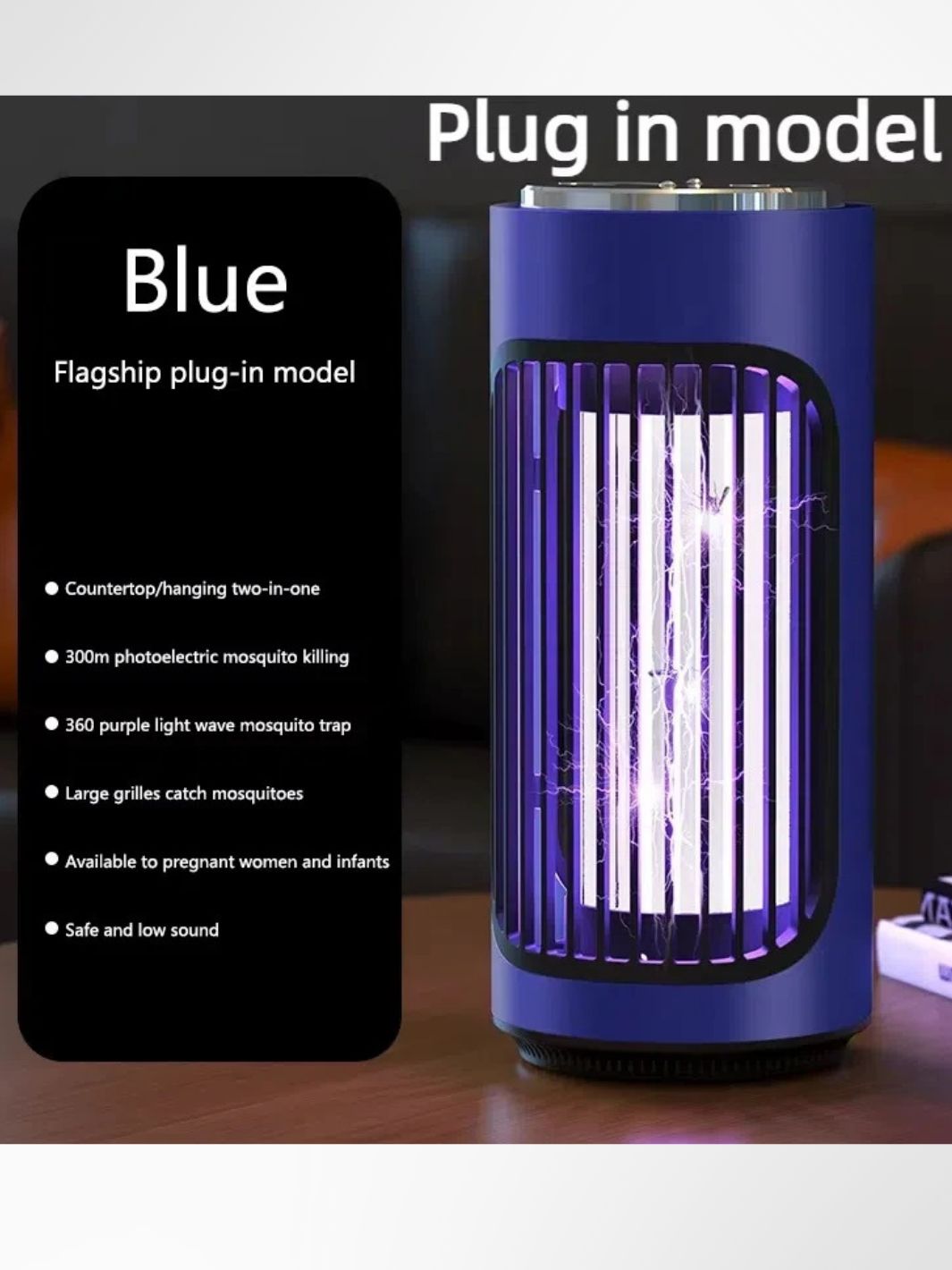 Lampe Anti-Moustique Électrique UV Intérieur Extérieur Silencieuse – Image 5