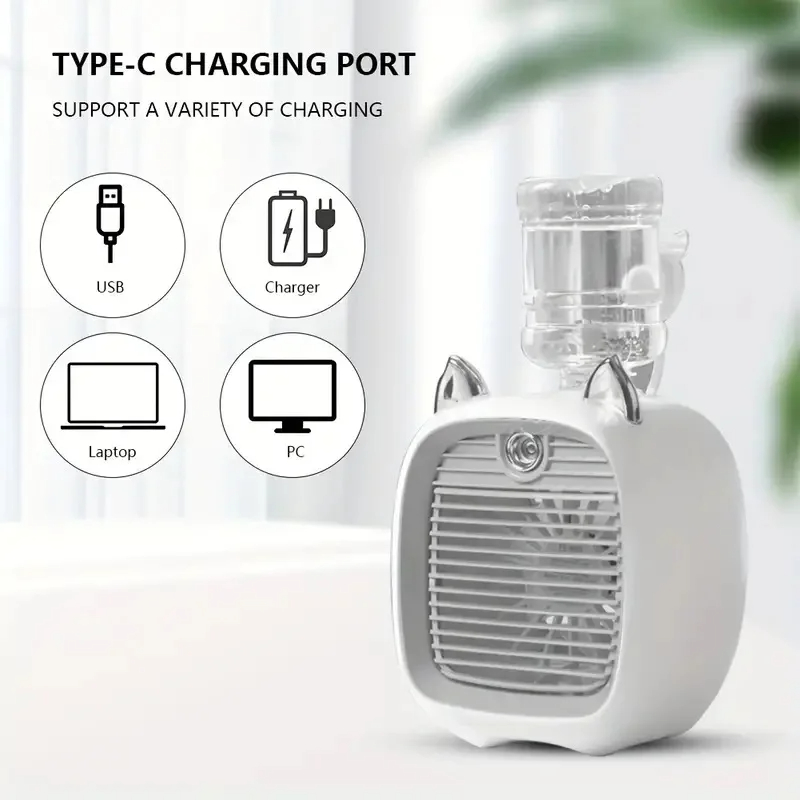 Refroidisseur d'Air Portable Brumisateur USB 3 Vitesses – Image 9