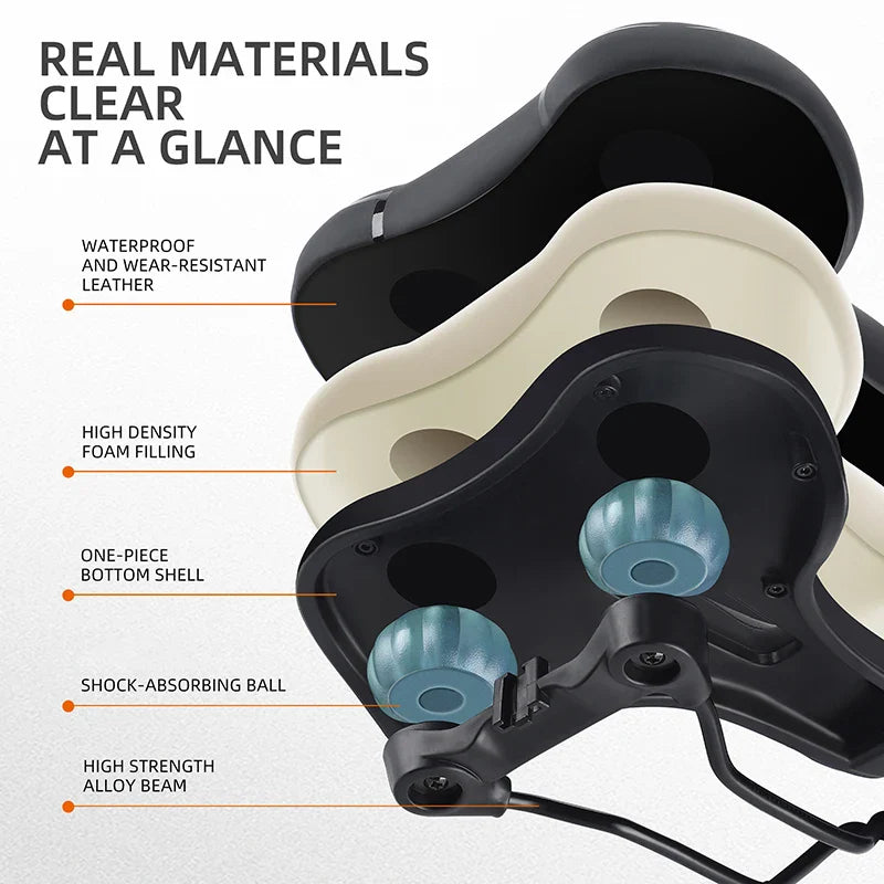 Selle Vélo VTT Route Amortie Respirante Ergonomique – Image 12