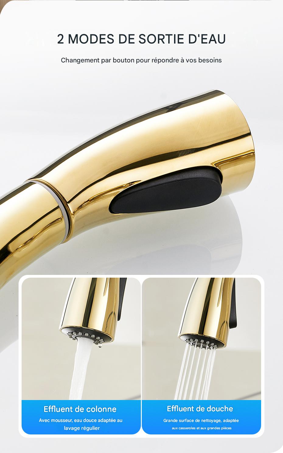 Robinet cuisine douchette extractible pratique et durable – Image 11