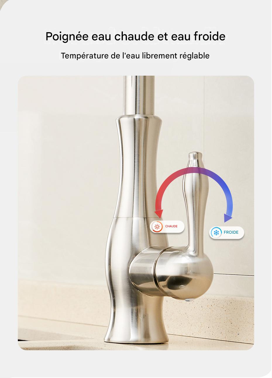 Robinet cuisine douchette extractible pratique et durable – Image 13