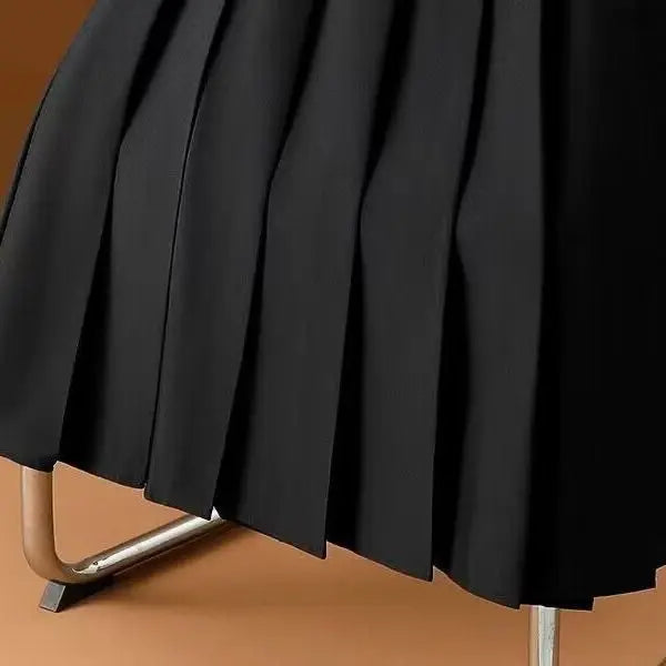 Jupe longue plissée femme moderne – Ceinturée, toutes occasions – Image 3