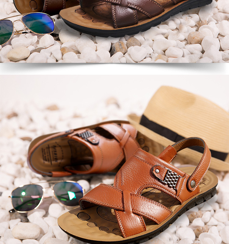 Nu-pieds femme cuir confort soutien plantaire été – Image 5