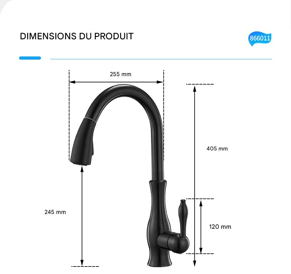 Robinet cuisine douchette extractible pratique et durable – Image 15