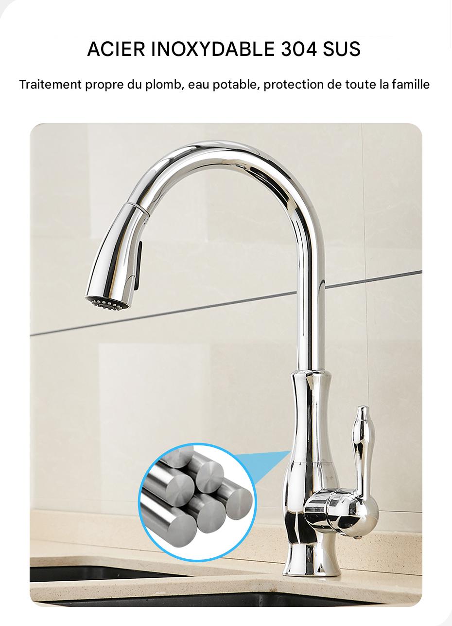 Robinet cuisine douchette extractible pratique et durable – Image 14