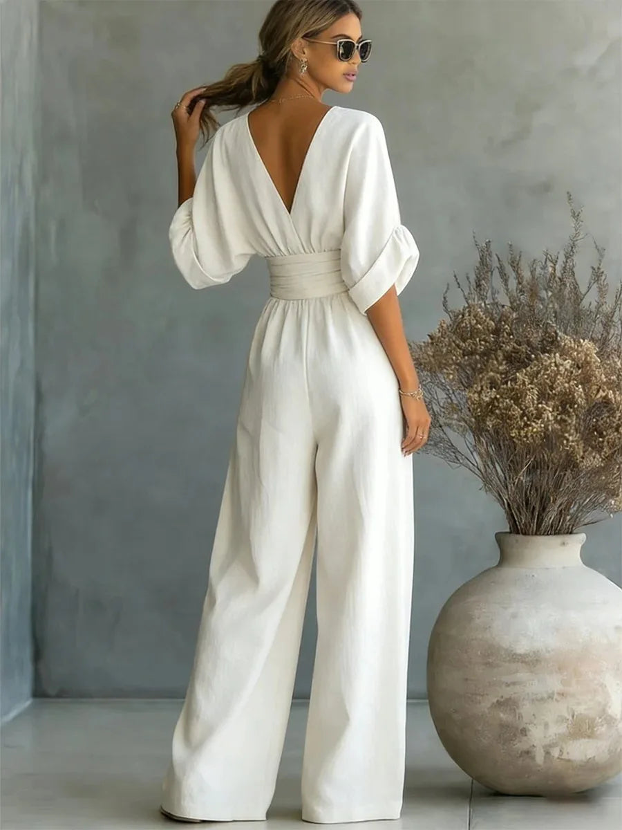 Combinaison Pantalon Femme Chic Estivale Décontractée – Image 7