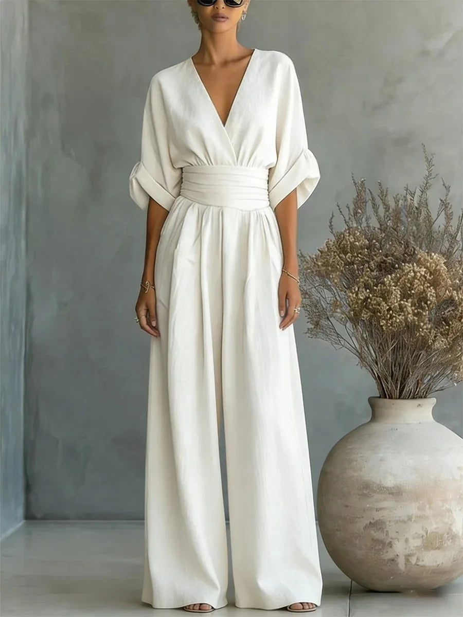 Combinaison Pantalon Femme Chic Estivale Décontractée – Image 8