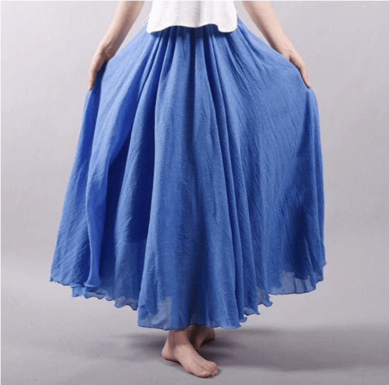 Jupe femme en lin ample et respirante – Style été – Image 6
