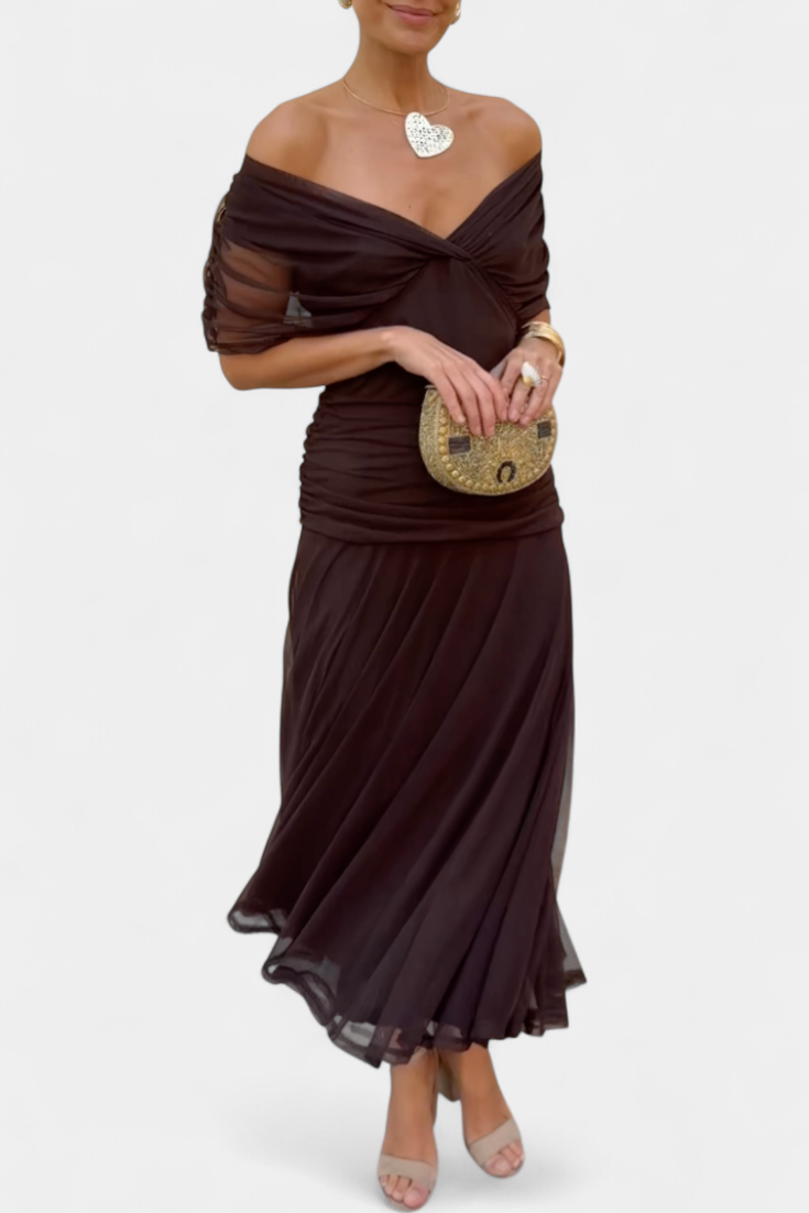 Tenue femme soirée motif fleurie élégance occasion – Image 7