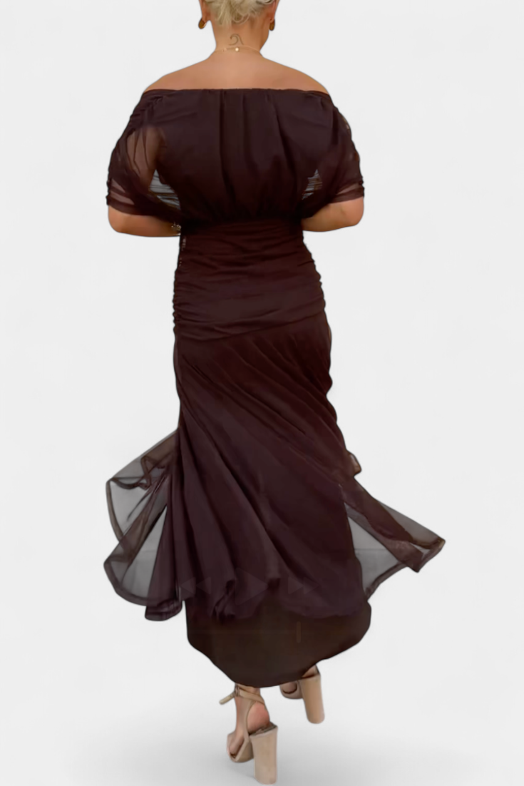 Tenue femme soirée motif fleurie élégance occasion – Image 9