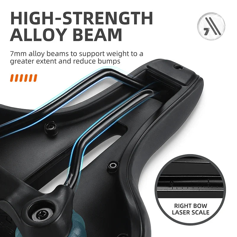 Selle Vélo VTT Route Amortie Respirante Ergonomique – Image 14