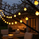 Décoration lumineuse solaire jardin 6m automatique