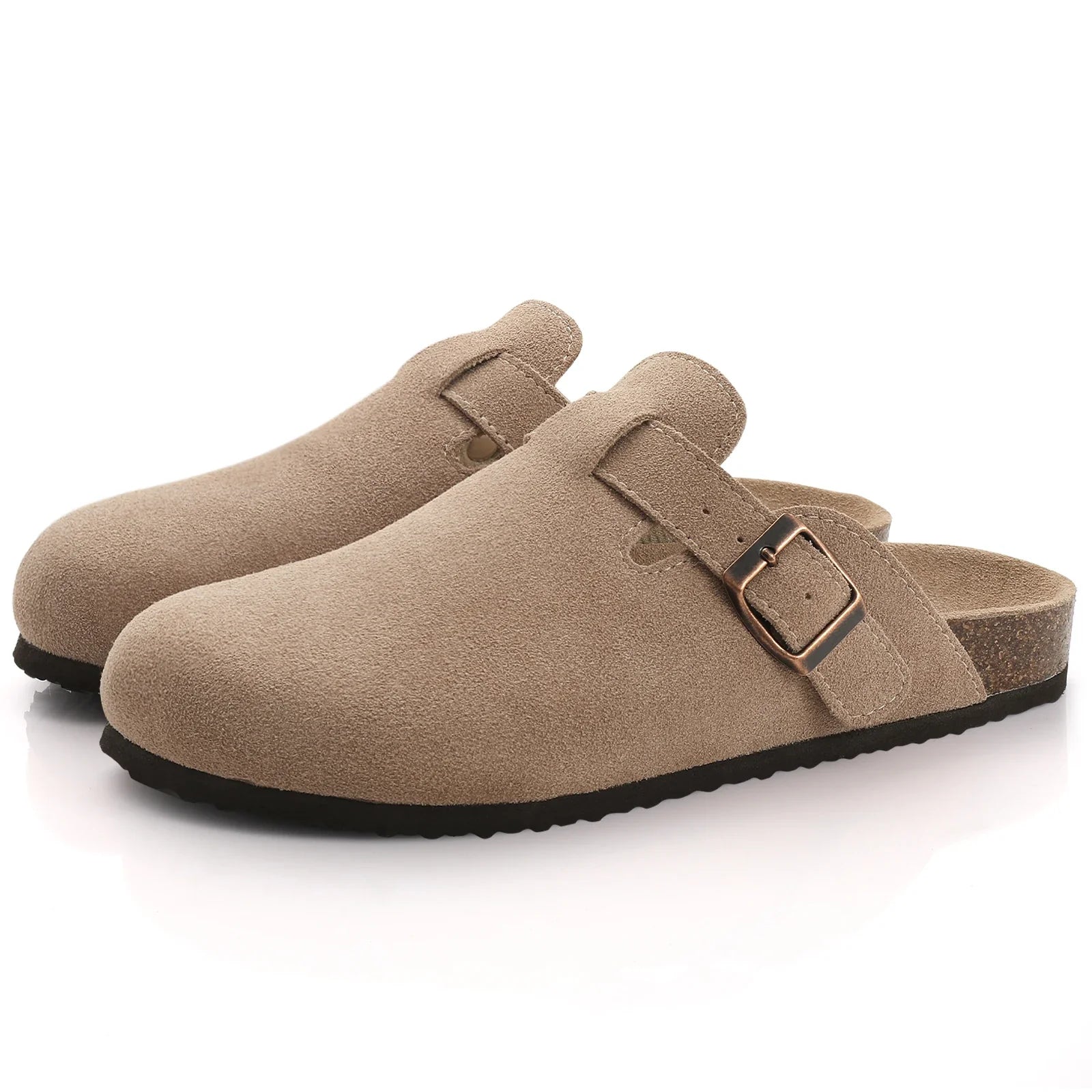 Sandales femme suède semelle liège ergonomique – Image 2