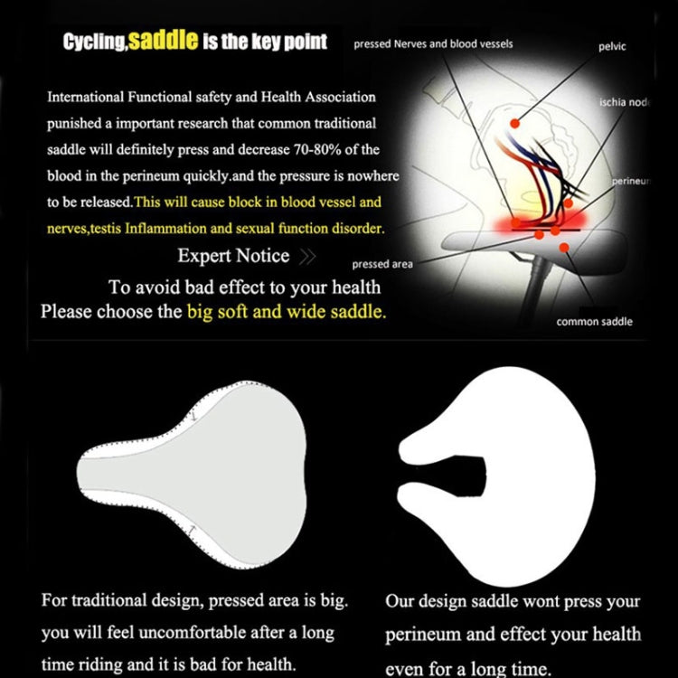 Selle vélo ergonomique anti-pression pour cyclisme longue distance – Image 5