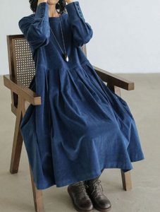 Robe Velours Femme Élégante – Confort & Style Polyvalent