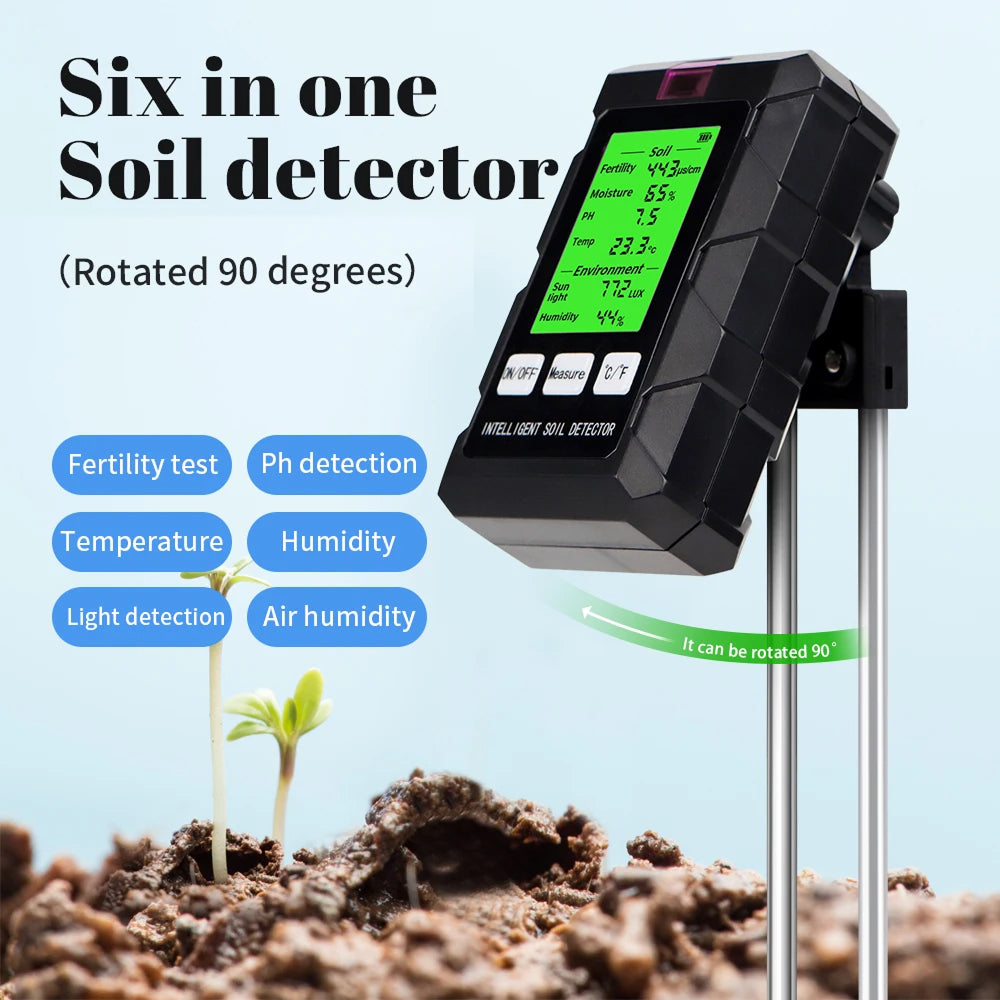 Capteur Sol 6-en-1 : Humidité, pH, Température Jardin Pro – Image 7