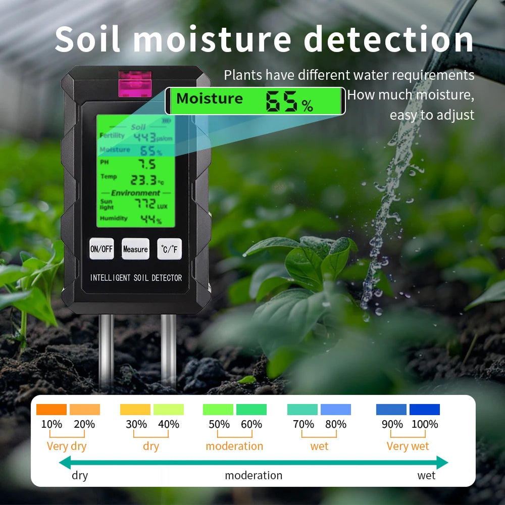 Capteur Sol 6-en-1 : Humidité, pH, Température Jardin Pro – Image 11