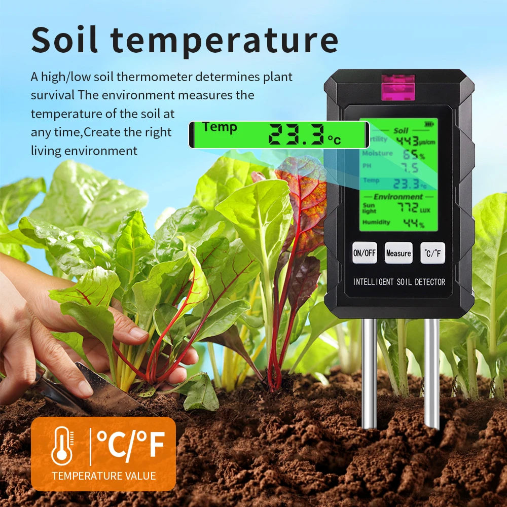 Capteur Sol 6-en-1 : Humidité, pH, Température Jardin Pro – Image 12