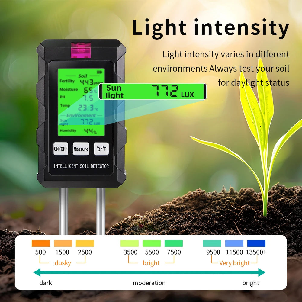 Capteur Sol 6-en-1 : Humidité, pH, Température Jardin Pro – Image 13